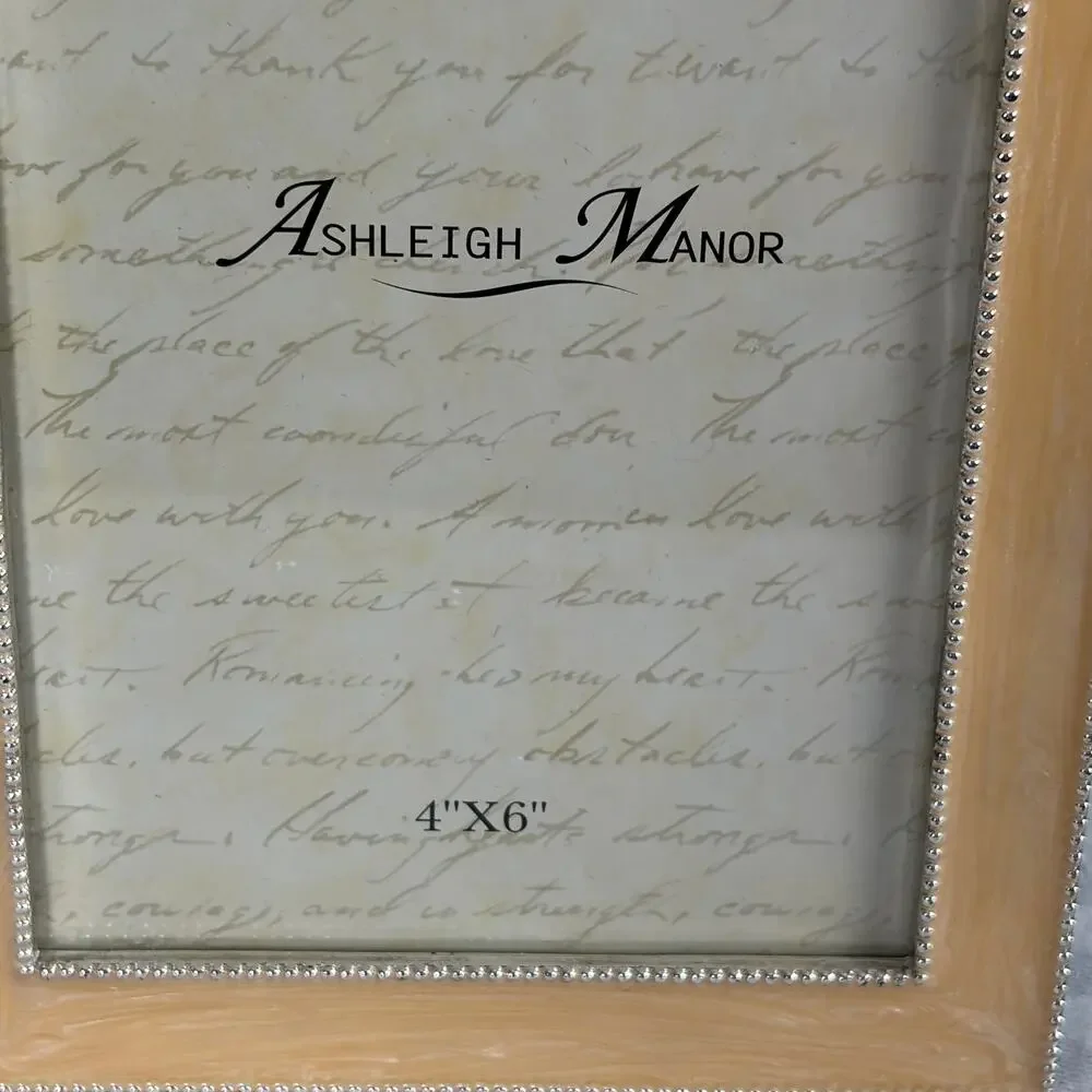 Ashleigh Manor Rhinestone Cross 4x6 Picture Frame Christian Gift Decor